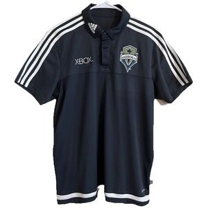 Adidas Seattle Sounders FC Climalite Polo Men's M MLS Soccer